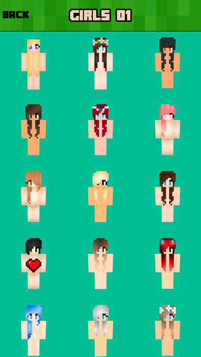 Naked Skins Pe Girls Boys Base Skin For Minecraft Pocket Edition Mcpe