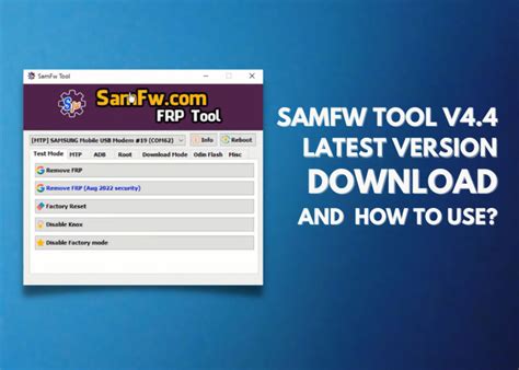 Samfw Frp Tool V Download Samsung One Click Frp Tool Installing Guide