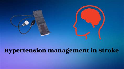 Hypertension Management In Stroke Youtube