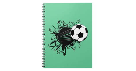 Soccer Ball Busting Out Notebook