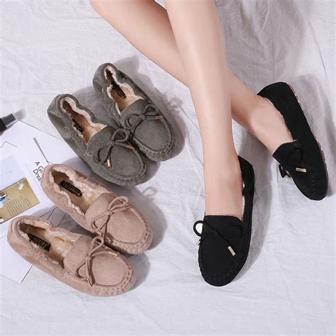 Flat Shoes Women Comfortable Platform Shoes Round Toe Butterfly Knot