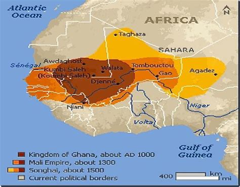Royaume Du Ghana Apogée Au Xiiie Empire Du Mali Apogée Au Xive