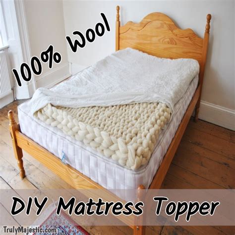 Diy Wool Mattress Topper Easy No Sew Diy Mattress Wool Mattress