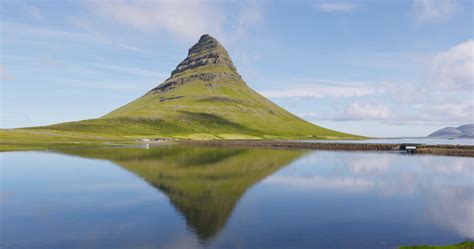 Iceland Nature Kirkjufell Mountain Landscape On West Iceland On The