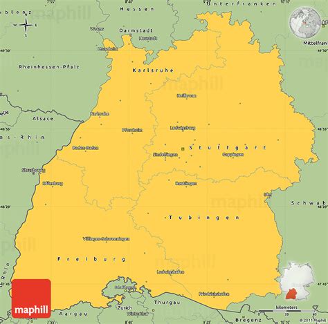 Für wen ist das ticket geeignet? Savanna Style Simple Map of Baden-Württemberg