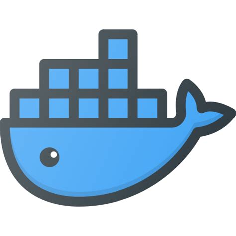 Docker Logo Icon Download In Colored Outline Style