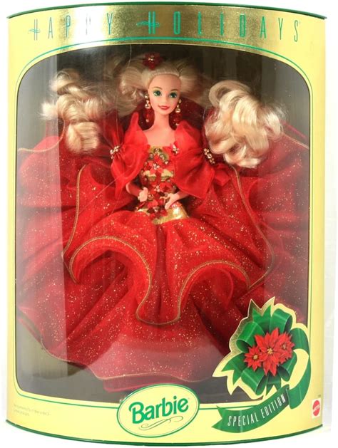 Amazon Com Happy Holidays Barbie Doll Hallmark Special Edition