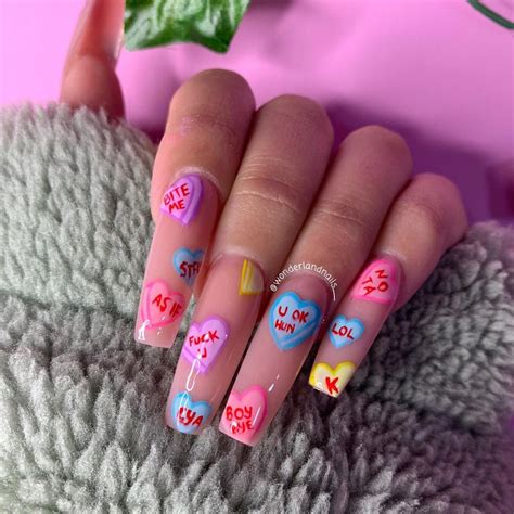 Wonderland Nails 💅🏼💕🦄 On Instagram 𝔞𝔫𝔱𝔦 𝔳𝔞𝔩𝔢𝔫𝔱𝔦𝔫𝔢𝔰 𝔡𝔞𝔶 𝔫𝔞𝔦𝔩𝔰 𝔣𝔬𝔯 𝔞𝔩𝔩