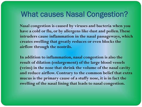 Ppt Nasal Congestion Causes Symptoms Diagnosis And Treatment
