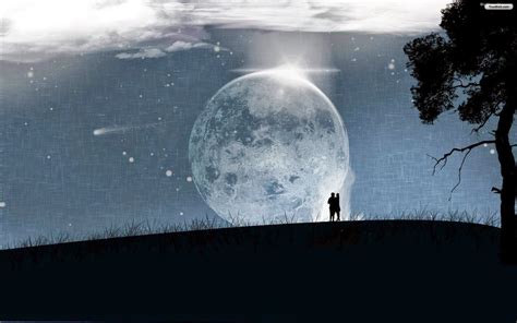 It is simple and easy, isn't it? Romantic Full Moon Wallpaper | My Love Wallpaper HD