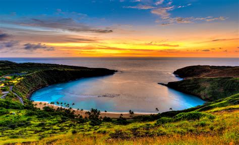 Sunset At Hanauma Bay Hawaii Photo One Big Photo