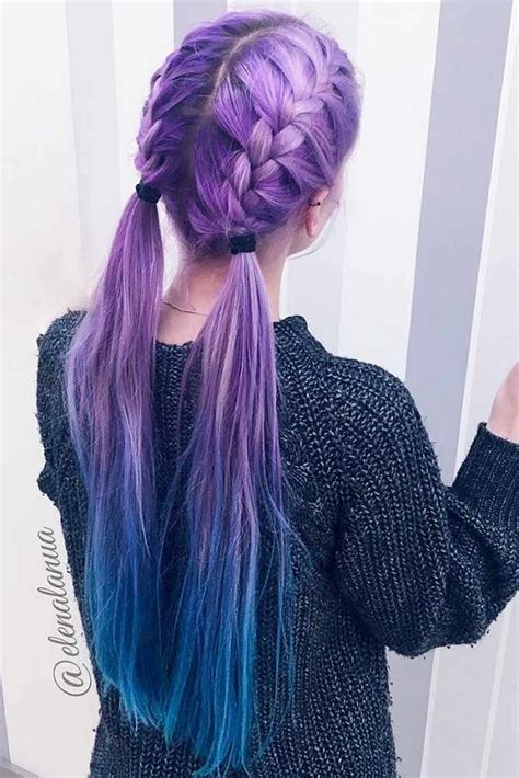 24 Inspirational Ideas To Braid Your Purple Hair Fashion