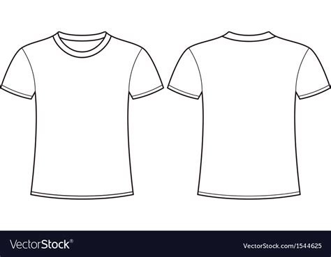 Blank t-shirt template front and back Royalty Free Vector