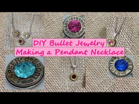Looking for a good deal on bullet jewelry? Bullet Jewelry DIY Handmade Bullet Necklace - YouTube