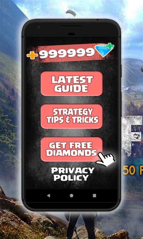 An app that gives free diamonds in free fire (image credits: Free Free Fire Hack Diamonds Cheats APK Download For ...