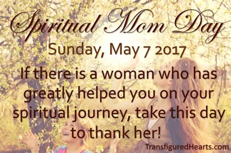 Spiritual Mom Day Transfigured Hearts