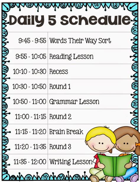 Setting Up A Daily 5 Schedule For Your Classroom Core Inspiration