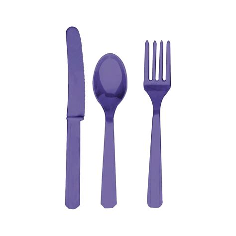 24ct Purple Disposable Cutlery | Disposable cutlery, Cutlery, Disposable