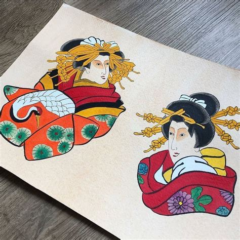 Irezumi Culture Tattoo บน Instagram “geisha Art Design Done By Yumi