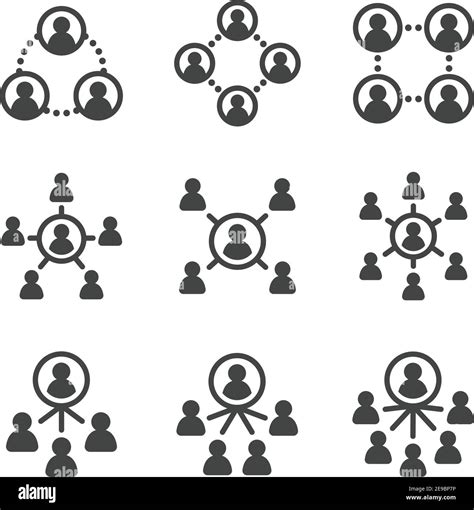 People Network And Connecting People Icon Setvector And Illustration