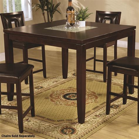 Glass dining room tables are perfect if you want to give the spotlight to the unique bottom of it. Brown Wood Dining Table - Steal-A-Sofa Furniture Outlet ...