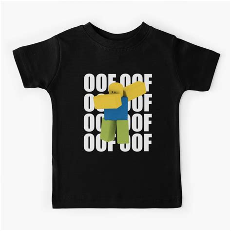 Roblox Oof Dabbing Dab Meme Funny Noob Gamer Ts Idea Kids T Shirt