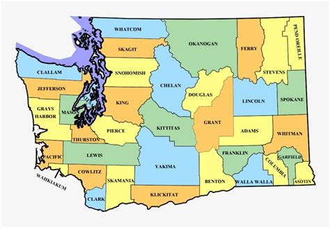 Washington State And Oregon Map World Map