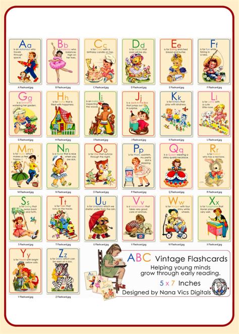 Maybe you would like to learn more about one of these? ABC Vintage Flash Cards LAMINATED | Creative Butterfly Designs. on Madeit