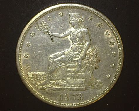 1873 S Trade Dollar 1 Au55ms60 Millers Mint