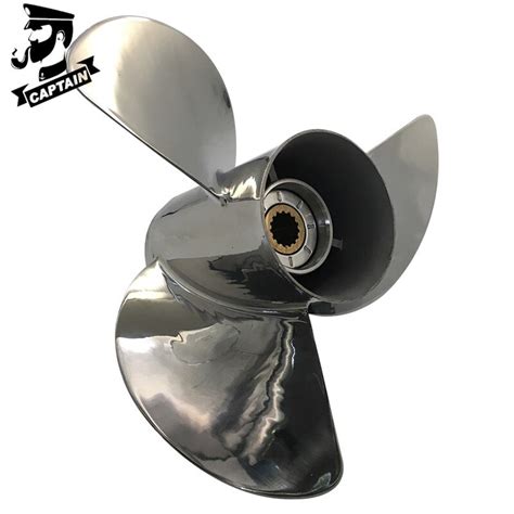 Captain Boat Outboard Propeller 13 12x14 Fit Yamaha Engines 50 60hp