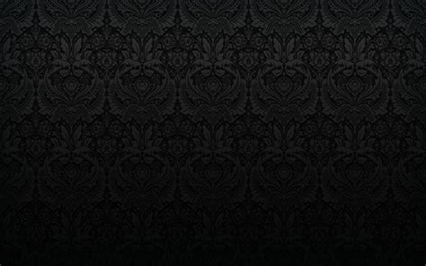 Download Wallpapers 4k Black Damask Pattern Black Backgrounds