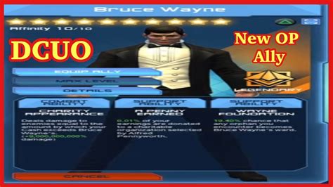 Dcuo New Bruce Wayne Ally Omg Op Youtube