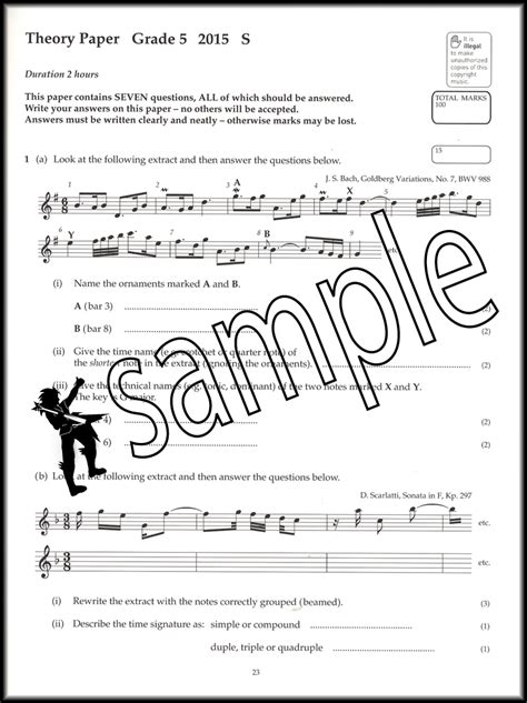 Cgp 11+ practice papers, for cem and other test providers, containing realistic questions at the same level as the ones children will answer in the final exam. ABRSM Music Theory Past Papers 2015 Grade 5 Sheet Music Book Exam Pieces | eBay