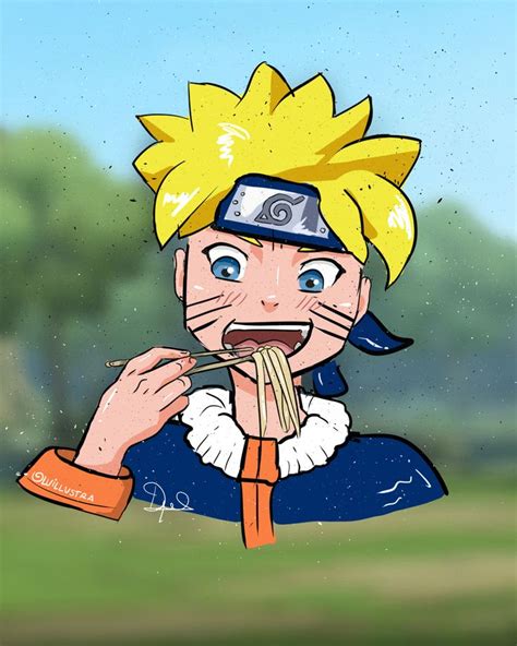 Naruto Comiendo Ramen Uwu Naruto Ilustraciones Anime