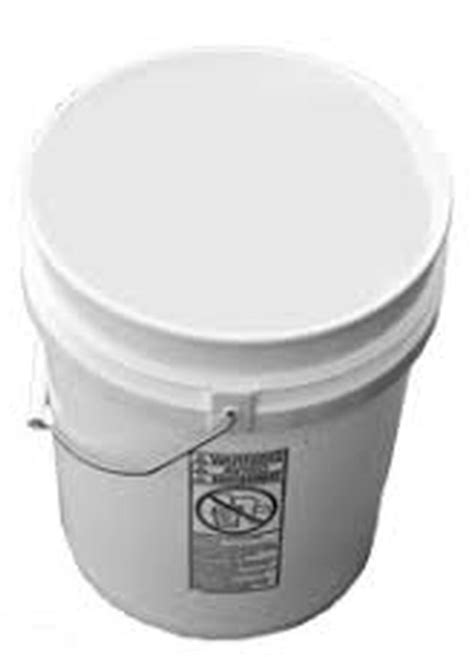 White 5 Gallon Buckets And Flat Lids Food Grade Combo 3 Pack Special