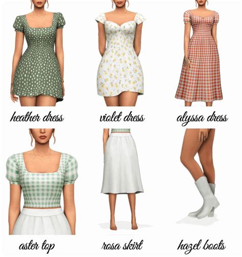 Wildflowers Cc Pack Updated Aretha On Patreon Sims 4 Mods Clothes