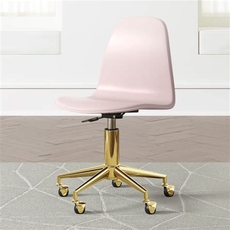 Kids Pink And Gold Desk Chair Reviews Crate And Barrel