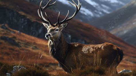 Red Deer In Scotland Background Picture Of Red Stag Background Image