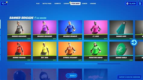 Banner Brigade Set Is Back In The Fortnite Item Shop Youtube