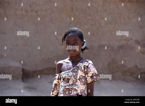 A Young Ethnic Indigenous Fulani Village Girl Who Has Never Attended