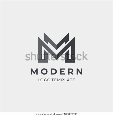 Abstract Letter M Logotype Modern Logo Stock Vector Royalty Free