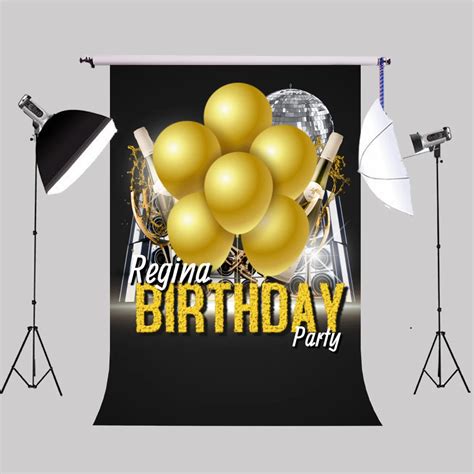Birthday Party Photography Backdrop Adult Portraits Shoot Customized
