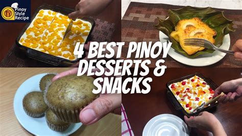 4 best pinoy desserts and snacks pinoy style recipe youtube