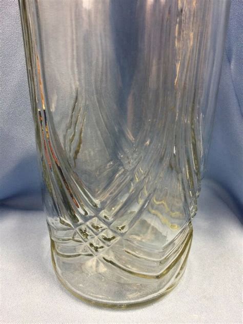 VTG Hoosier Clear Glass Vase 4080 B 9 7 Tall 4 75 Wide Etsy