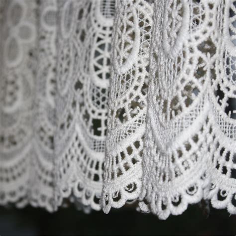 White Lace Curtain Close Up Picture Free Photograph Photos Public