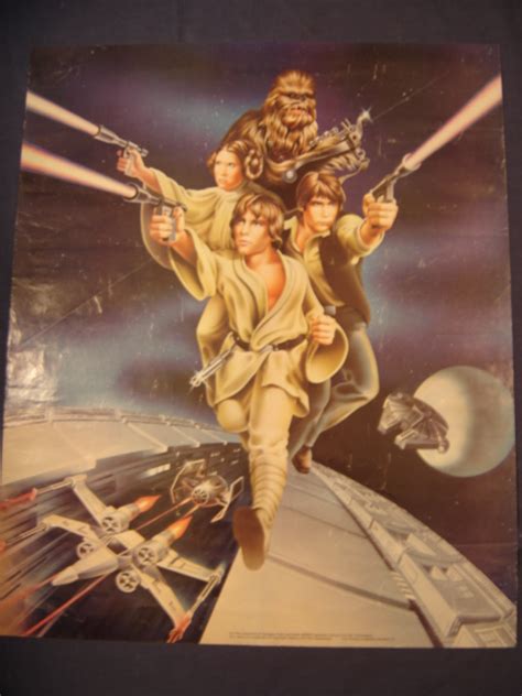 Luke Skywalker Princess Leia Han Solo Chewbacca Poster Star Wars