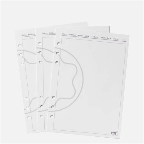 Hojas En Blanco Tamaño Grande Cuadernos De Lujo Montblanc® Pa