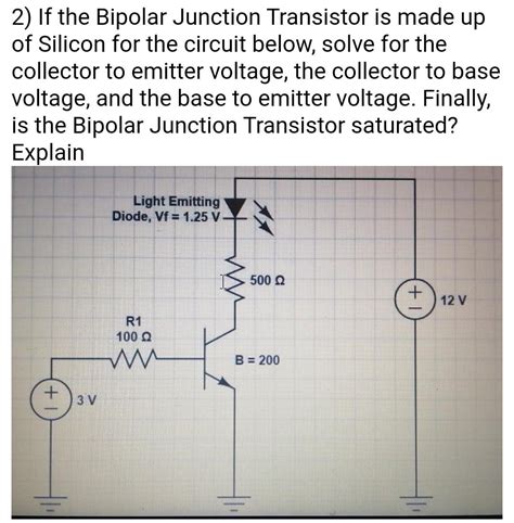 1 Construct A Dc Biasing Circuit For An Npn Silicon Transistor Which