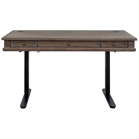Martin Furniture Carson Sitstand Height Adjustable Desk In Weathered