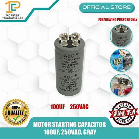 Motor Starting Capacitor 100uf 250vac Gray Lazada Ph